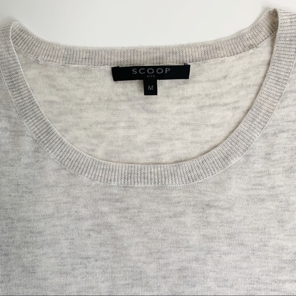 SCOOP NYC CREAM WOOL PULLOVER SWEATER - Picture 4 of 6